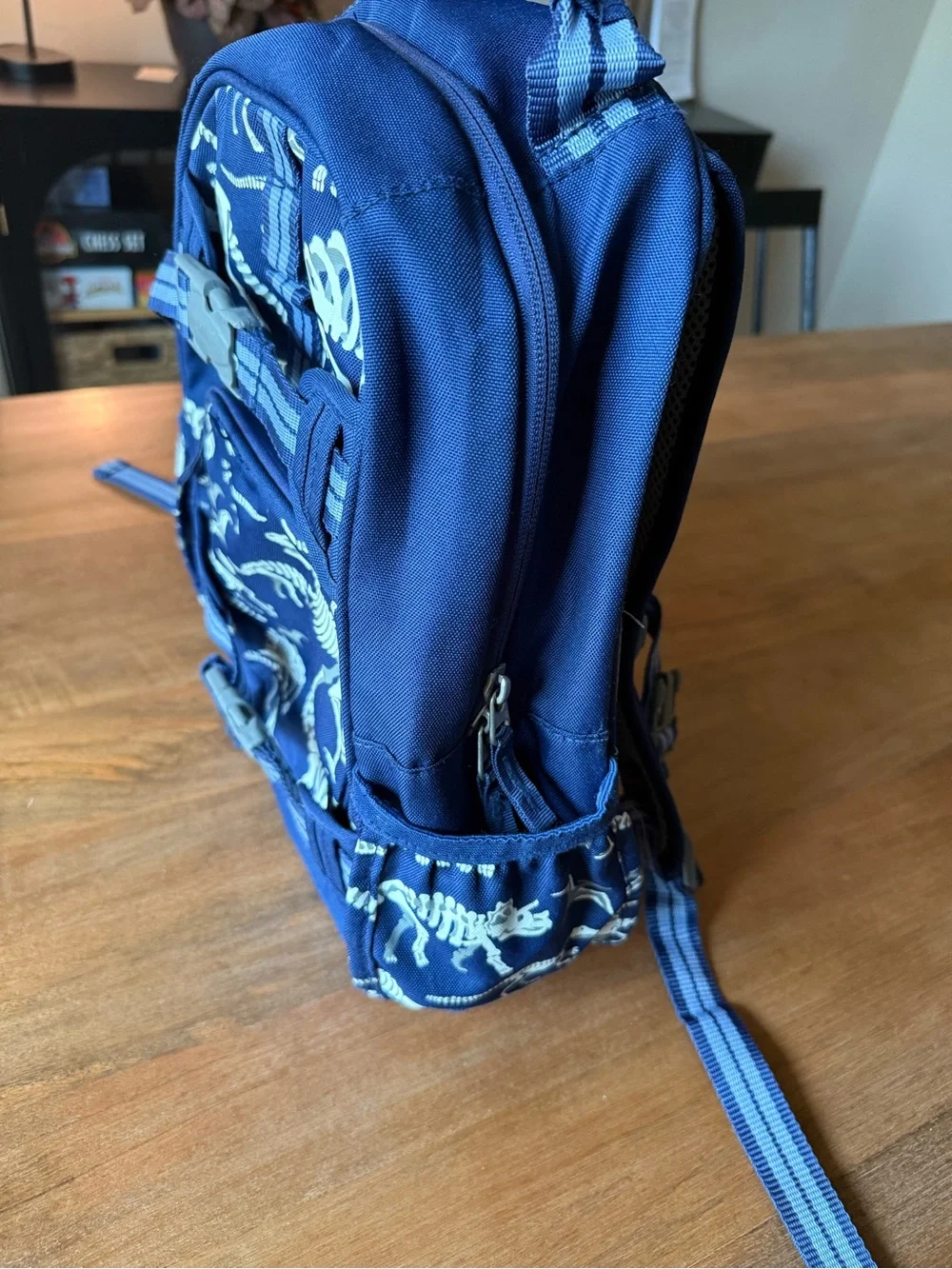 Pottery Barn Kids Navy Dinosaur Skeleton Backpack Mackenzie Glow in the Dark